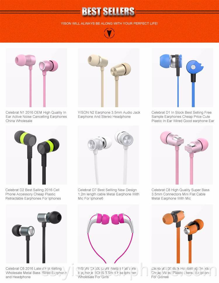 Modelo D2 Electrónica de consumo Auriculares coloridos Auriculares MP3 Auriculares con cancelación de ruido